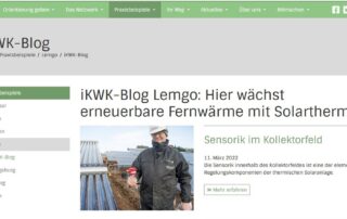Ein Screenshot des iKWK-Blog Lemgo.