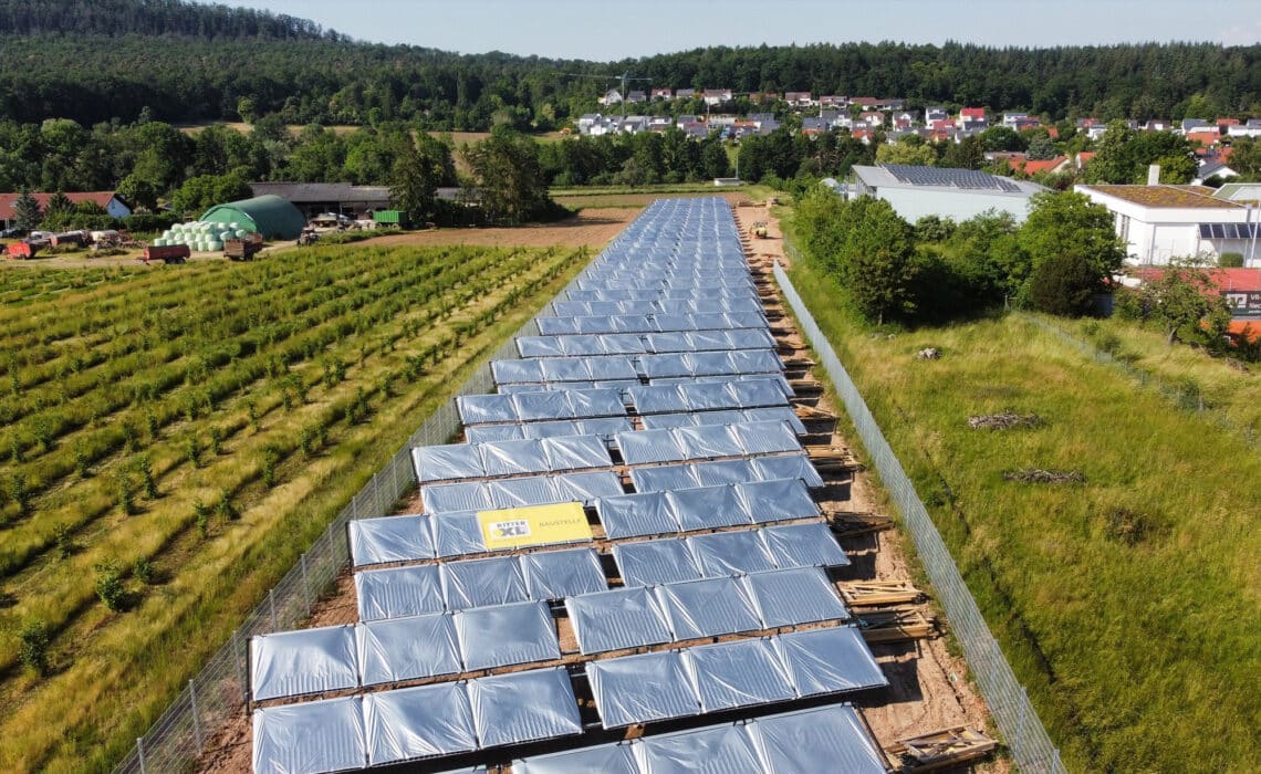 Freiflächen-Solarthermieanlage Freudenstadt
